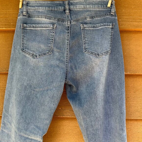 Buffalo David Button Aubrey Mid-Rise Super Stretch Soft Ankle Grazer Jeans 8/29 - Picture 8 of 12